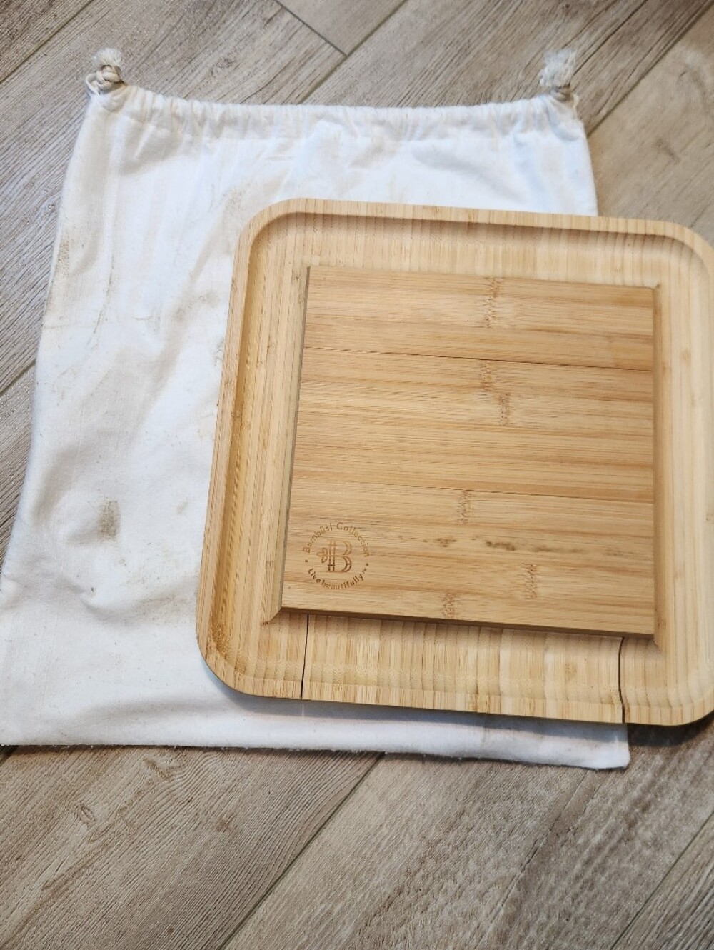Bambüsi Collection Engraved Bamboo Serving Tray